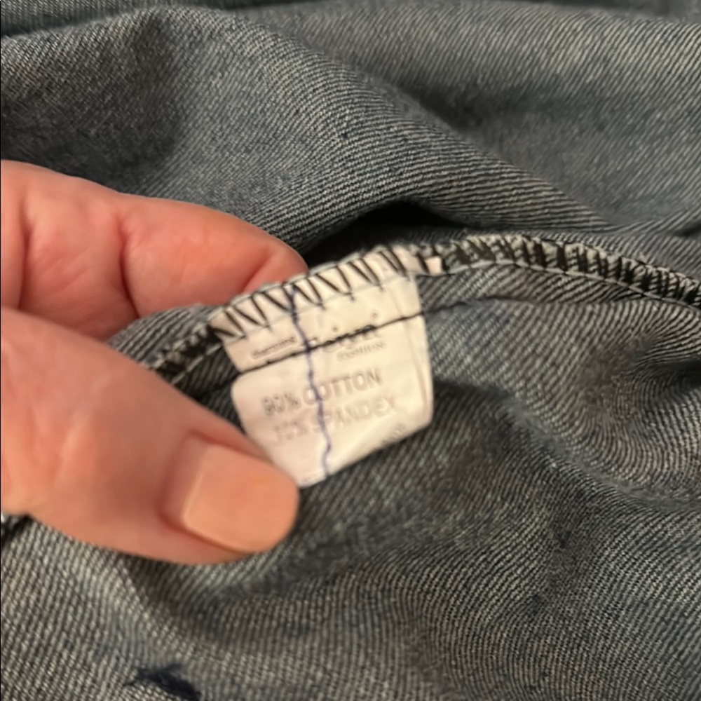 PLUS SIZE LONG JEAN JACKET WITH EMBELLISHMENTS - Picture 5 of 10